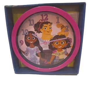 Disney ENCANTO Battery Operated Analog Wall Clock Mirabel Luisa Isabela - NEW